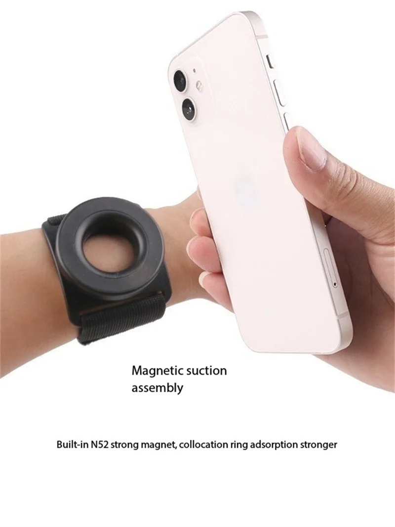 

Max Tape Wrist Holder Wirst Strap Magnetic Adsorption Holder For Magsafe iPhone 12 13 14 15 16 Navigation Sport GYM Shooting