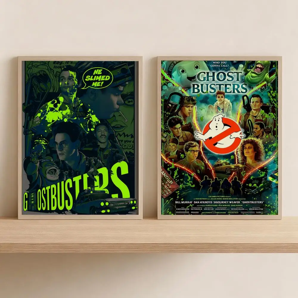 G-Ghostbusters Movie Painting Calligraphy Modern Canvas Wall Art for Bedroom & Living Room | Home Decor Gift