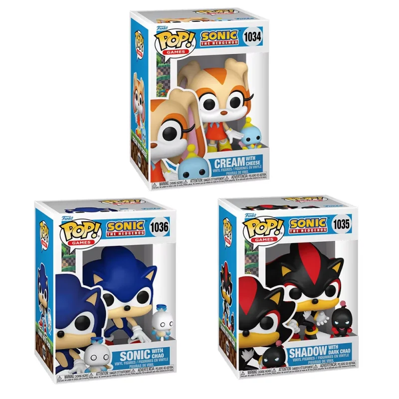 Фигурки Funko Pop Sonic The Hedgehog, кремовая металлическая модель Sonic, аниме, ограниченная серия, статуя, кукла, коллекционные игрушки, подарок для детей