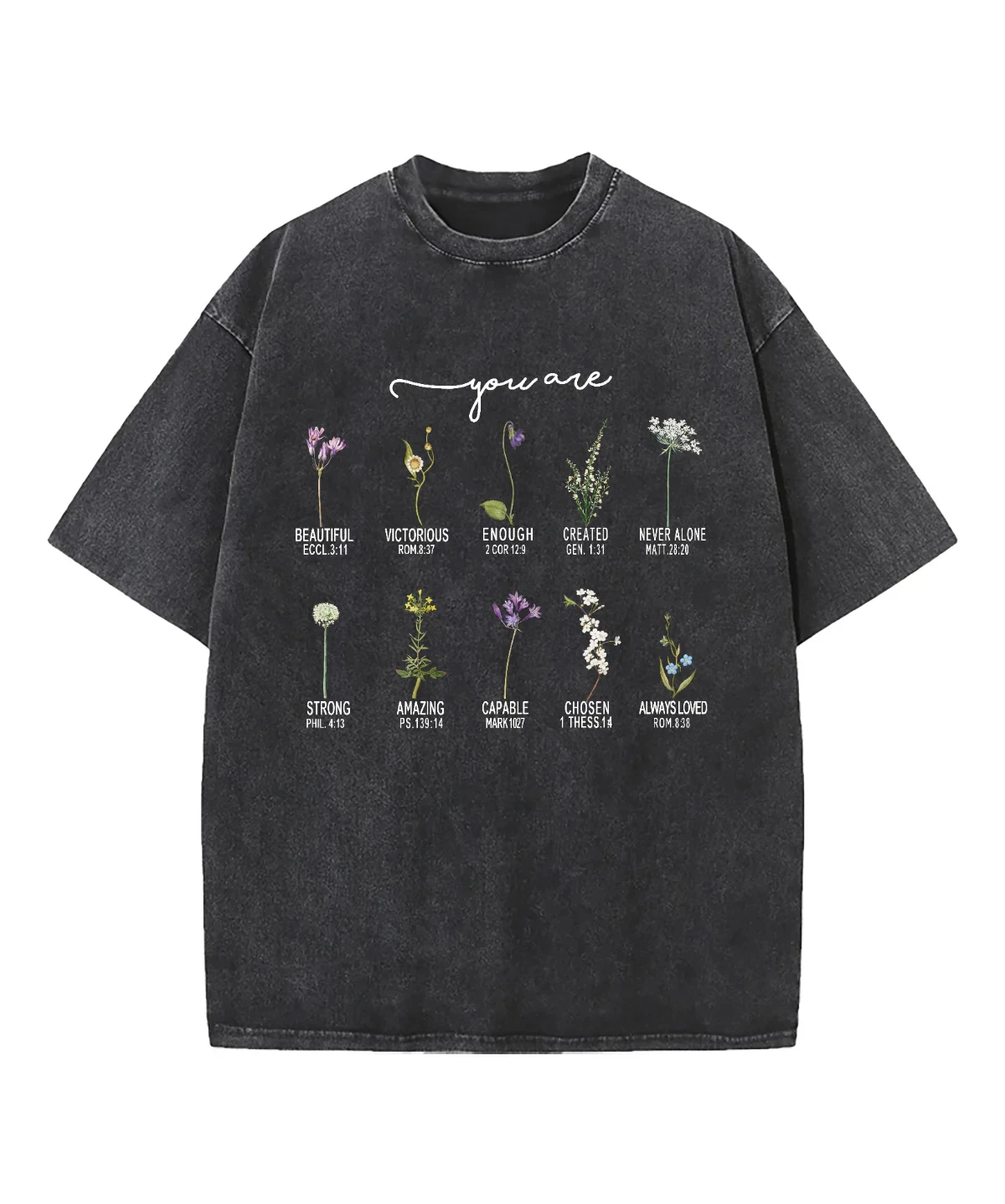 

Христианская футболка You Are Flower Washed – Soultt