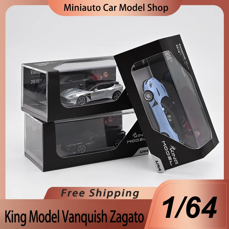 Nuevo en Stock King modelo 1:64 Aston Martin Vanquish Zagato Wagon aleación miniatura Diecast modelo Aston Martin Wagon coche modelo Juguetes