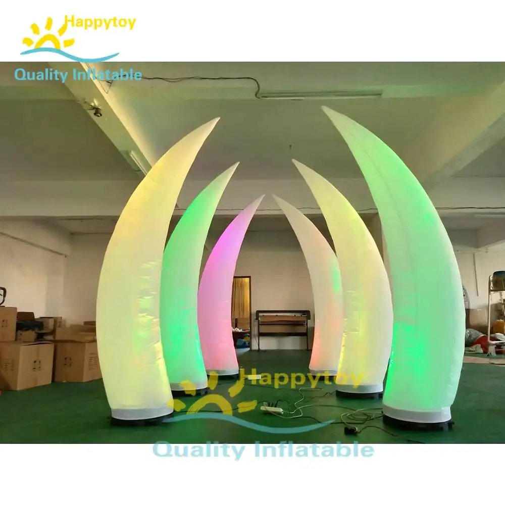 

Надувной светодиодный воздушный шар Tusk, легкий надувной полумесяц, воздушные рога и воздушный шар с рогом для свадебной сцены