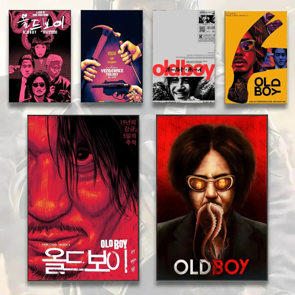 Klassischer Film O-Oldboy Gemälde Kalligraphie Moderne Leinwand-Wandkunstdrucke für Wohnzimmerdekoration |   Wandaufkleber