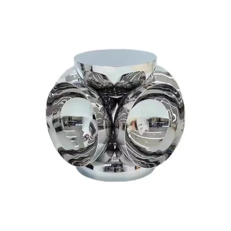 

Italian creative simple small side few, clothing display props Internet celebrity round corner, a few light luxury mirror