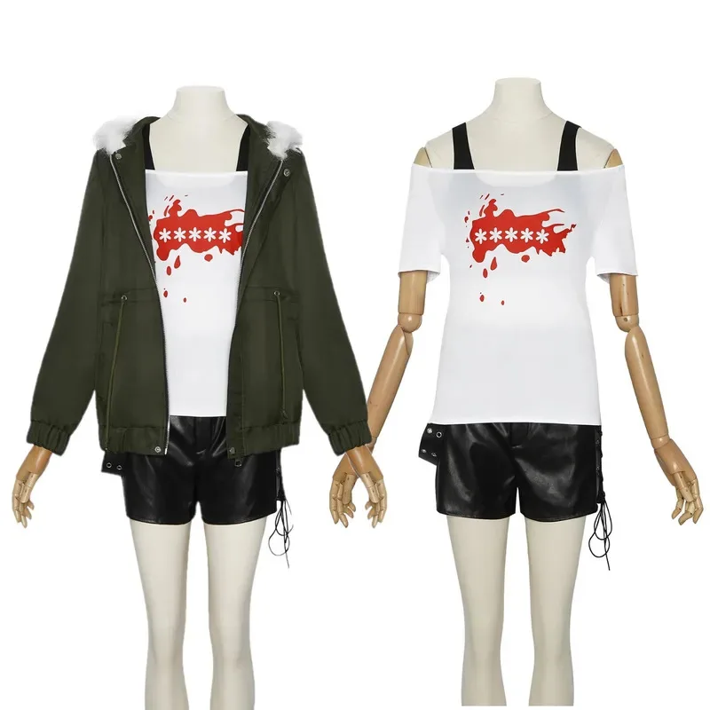 ليو 2025 فوتابا ساكورا تأثيري حلي شعر مستعار المرأة هالوين مجموعة كاملة الزي الرسمي معطف غير رسمي قميص نظارات سماعات الرسوم المتحركة ★ ★