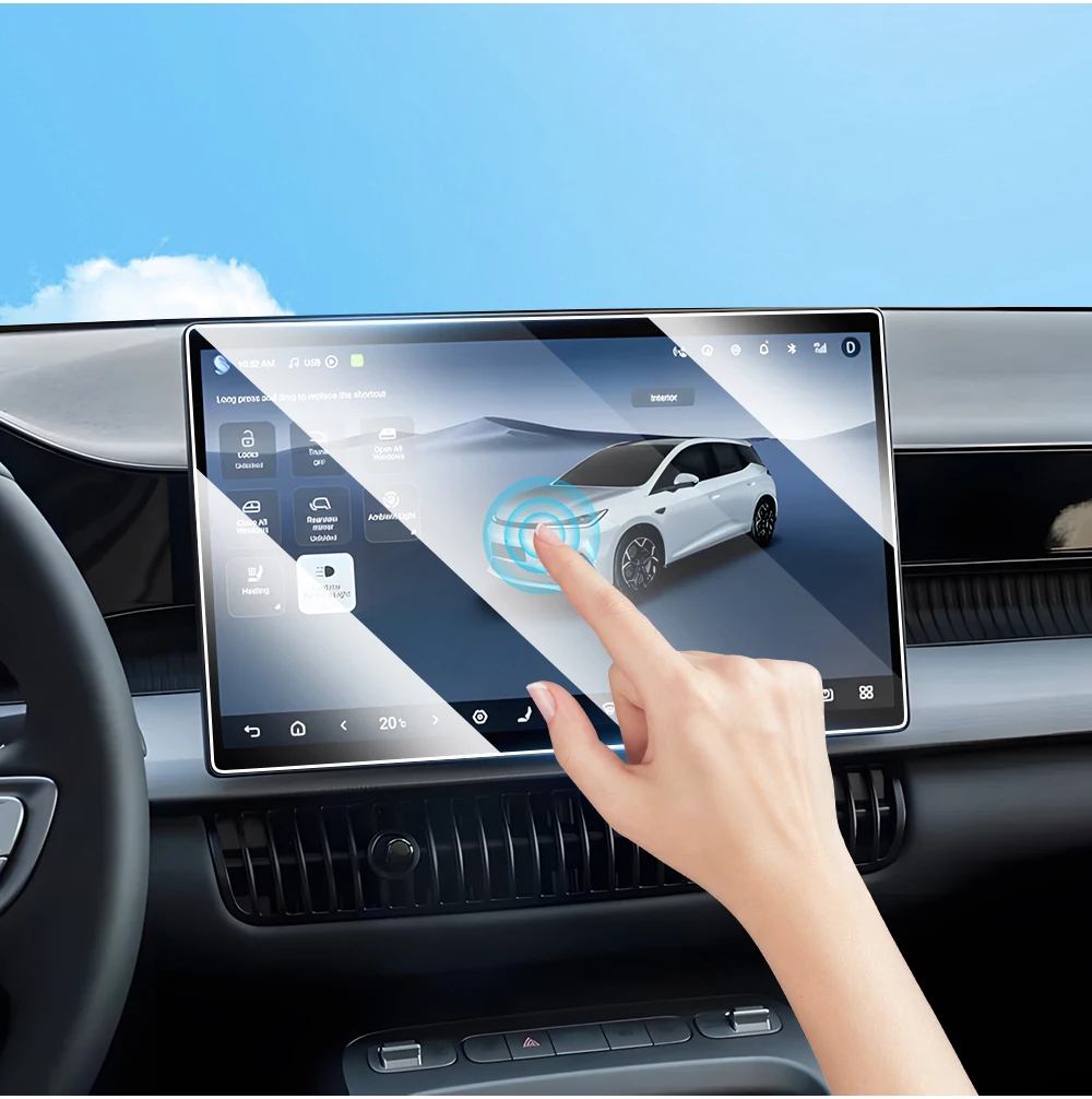 Für BYD Dolphin G DM-i 2026 2027 10,1/12,8 Zoll gehärtete Schutzfolie für Auto-GPS-Navigationsdisplay, Zubehör. – Detail 9