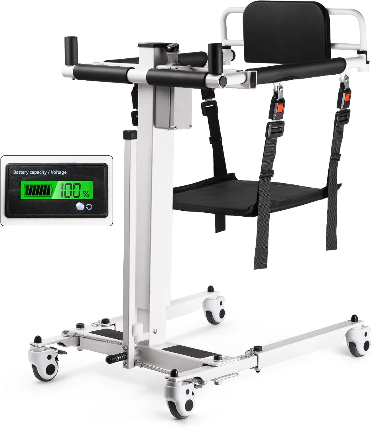 Electric Toilet Lift Chair With Adjustable Seat Riser for Elderly Bathroom Mobility Support Comfortable Power Aid Device