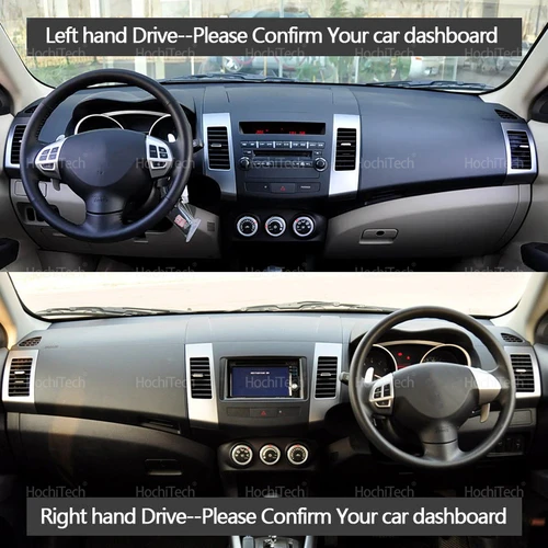 Imagen 2 del producto Cubierta de tablero para Mitsubishi Outlander CW ZG ZH 2007 2008 2009 2010 2011 2012, alfombrilla antisuciedad, parasol, protección para salpicadero