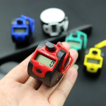 Tally Sayacı El Örgü Sıra Tıklayıcılar 5 Haneli Numara El Manuel LCD Elektronik Spor Sayma Aracı