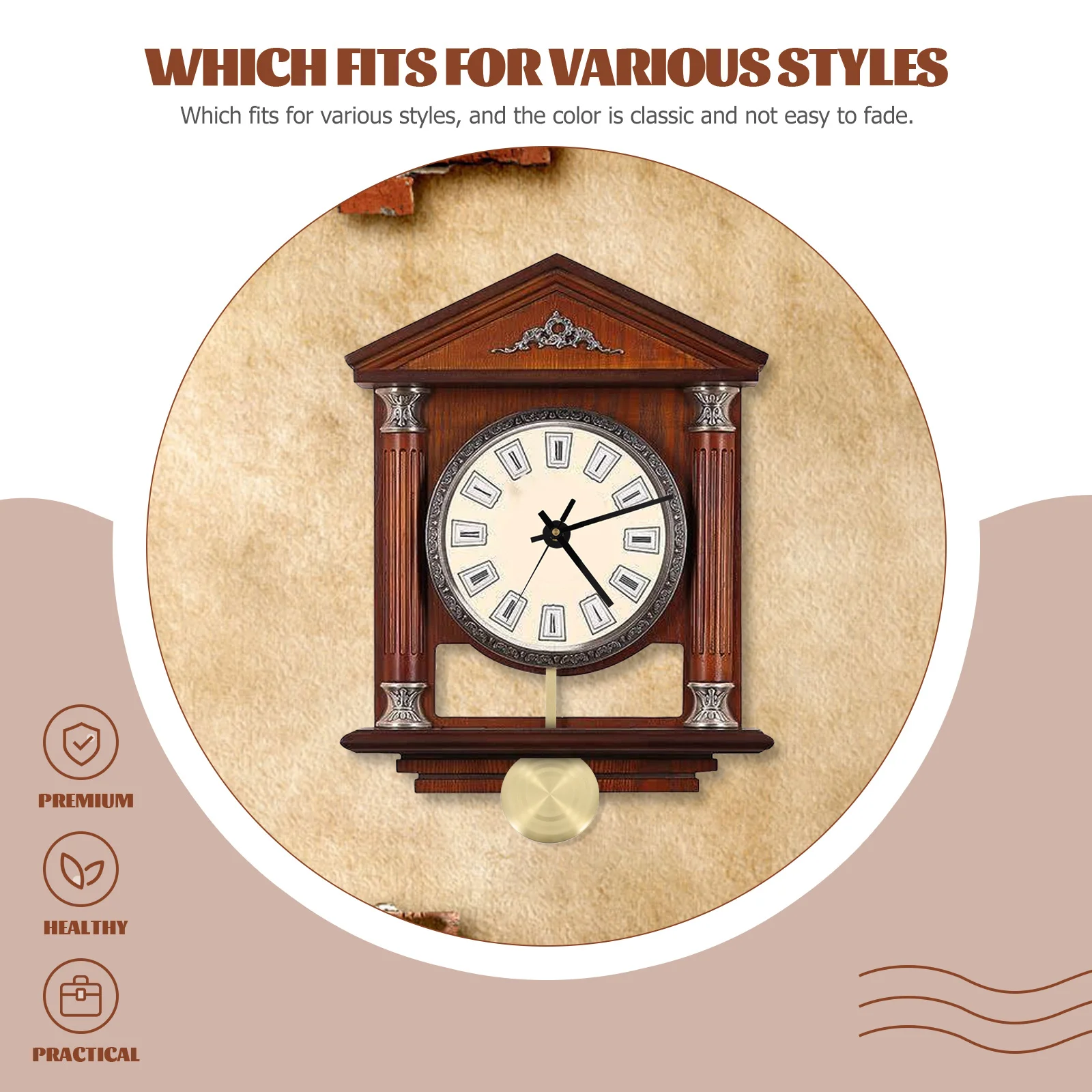 

Metal Pendulum Replacement Durable Iron Clock Part for Wall Clock DIY Repair Practical Accessories Home Office