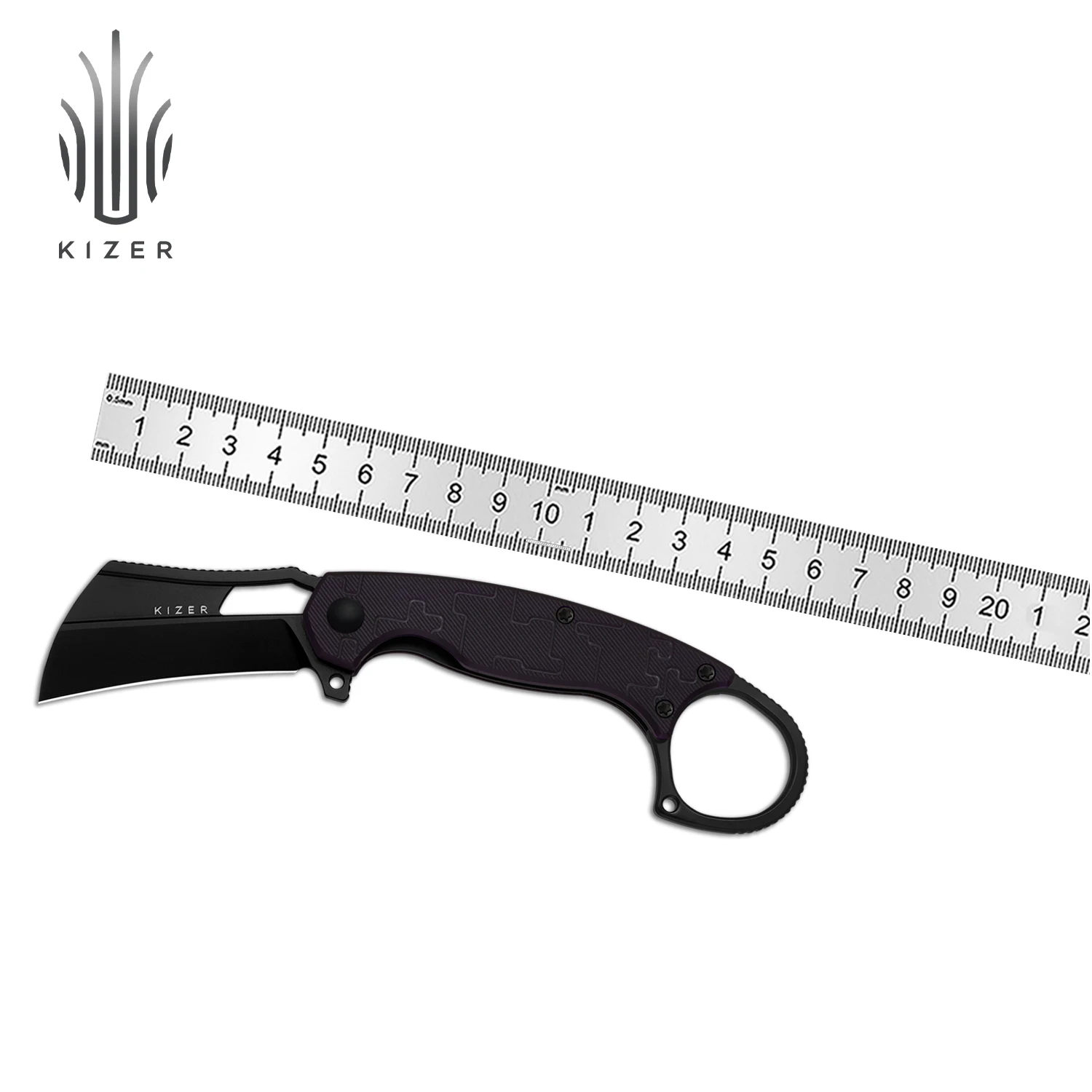 Kizer جيب سكين للفرد دودو V2702A1/V2702A2/V2702A3 نيترو-V شفرة مع Richlite/PC/G10 مقبض بقاء EDC السكاكين التكتيكية #2