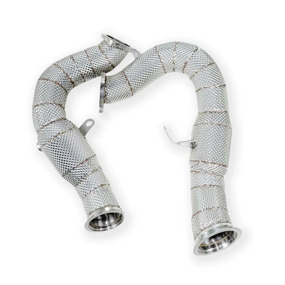 

High performance exhaust Racing performance enhancement Porsche Macan 3.0T 2015-2018 Straight downpipe with heat shield