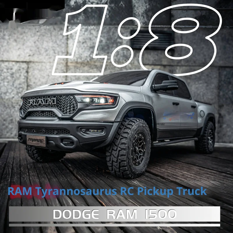 

KM Raytheon Dodge Tyrannosaurus RAM 1500, имитация пикапа, радиоуправляемый автомобиль с дистанционным управлением, электрический альпинистский внедорожник