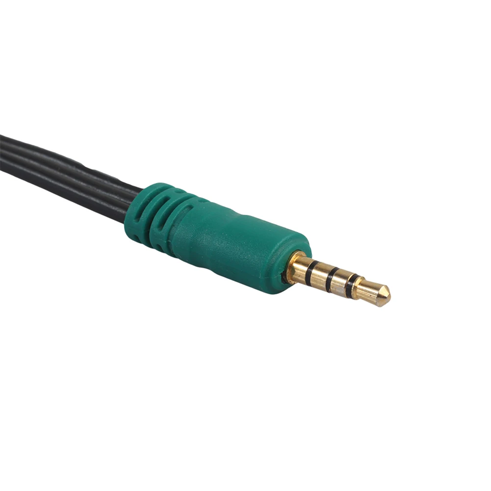 Cabo video de 3.5mm 4-polo aux macho ao componente ypbpr 3 rca fêmea adaptador verde azul vermelho 3-rca linha externa para samsung tv pc