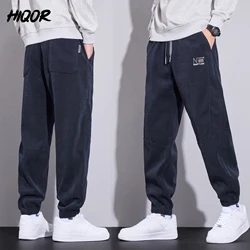 HIQOR Men Embroidery Harem Pants Autumn Loose Pantalones Casual Baggy Pants Jogger Sweatpants Fashion Streetwear Male Trousers