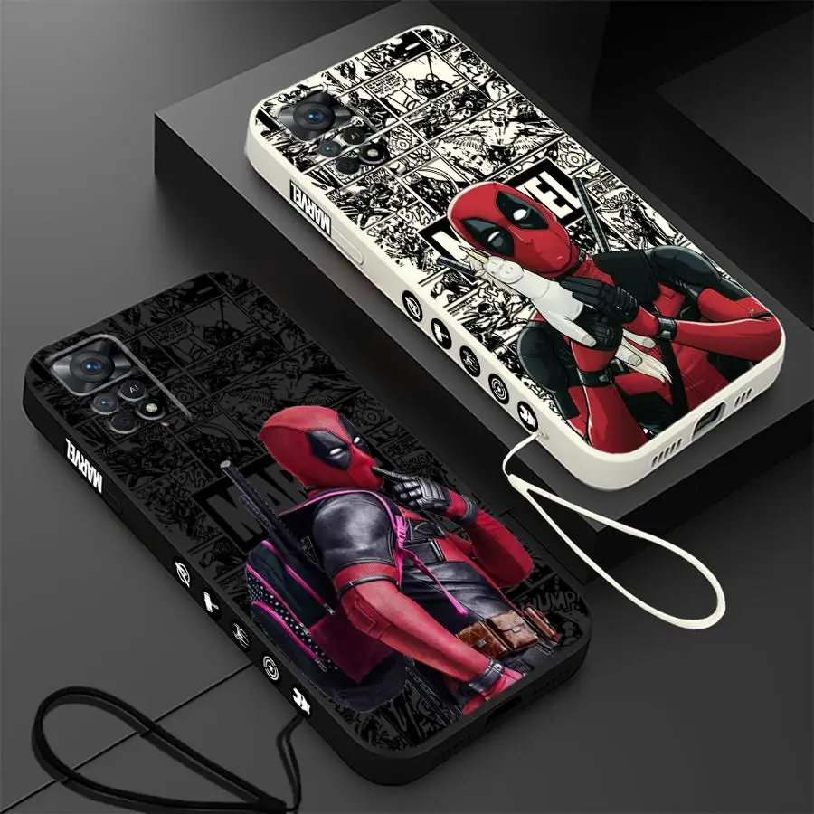 Marvel Deadpool Cool Phone Case for Xiaomi Redmi Note 13 12 Pro Plus 10 9T 10T 8 9 10 Pro 9S 12S 11S 11 Pro 5G Armor Cover