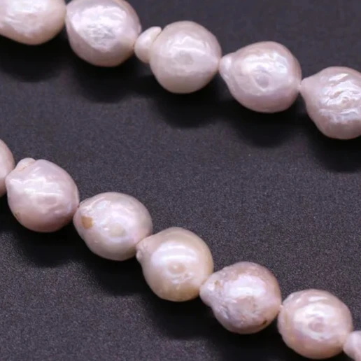 

9-10mm AAAA Natural Freshwater Nucleated Pearl Beads for Wedding DIY Necklace Bracelet Jewelry Making Cultured Keshi Wholesale