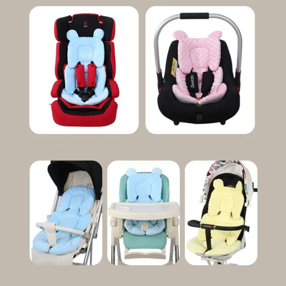 Bantal Stroller Bayi Warna Solid, Aksesoris Stroller, Bantal Kursi Bayi, Alas Mobil, Bantal Kereta Dorong, Pelapis Kursi