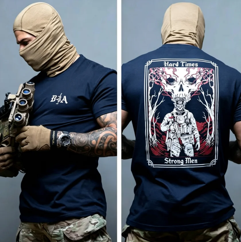 2026 Men's Oversized T Shirt Vintage Skull Warrior Graphic Print Short Sleeve Cotton Casual Streetwear Unisex Tee