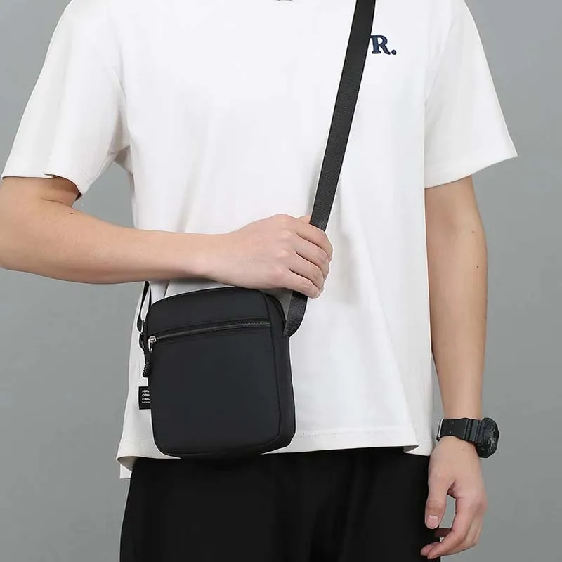 

Simple Casual Mini Crossbody Bag for Men Sport Shoulder Bags Outdoor Hiking Climbing Cycling Fishing Travel Chest Bag