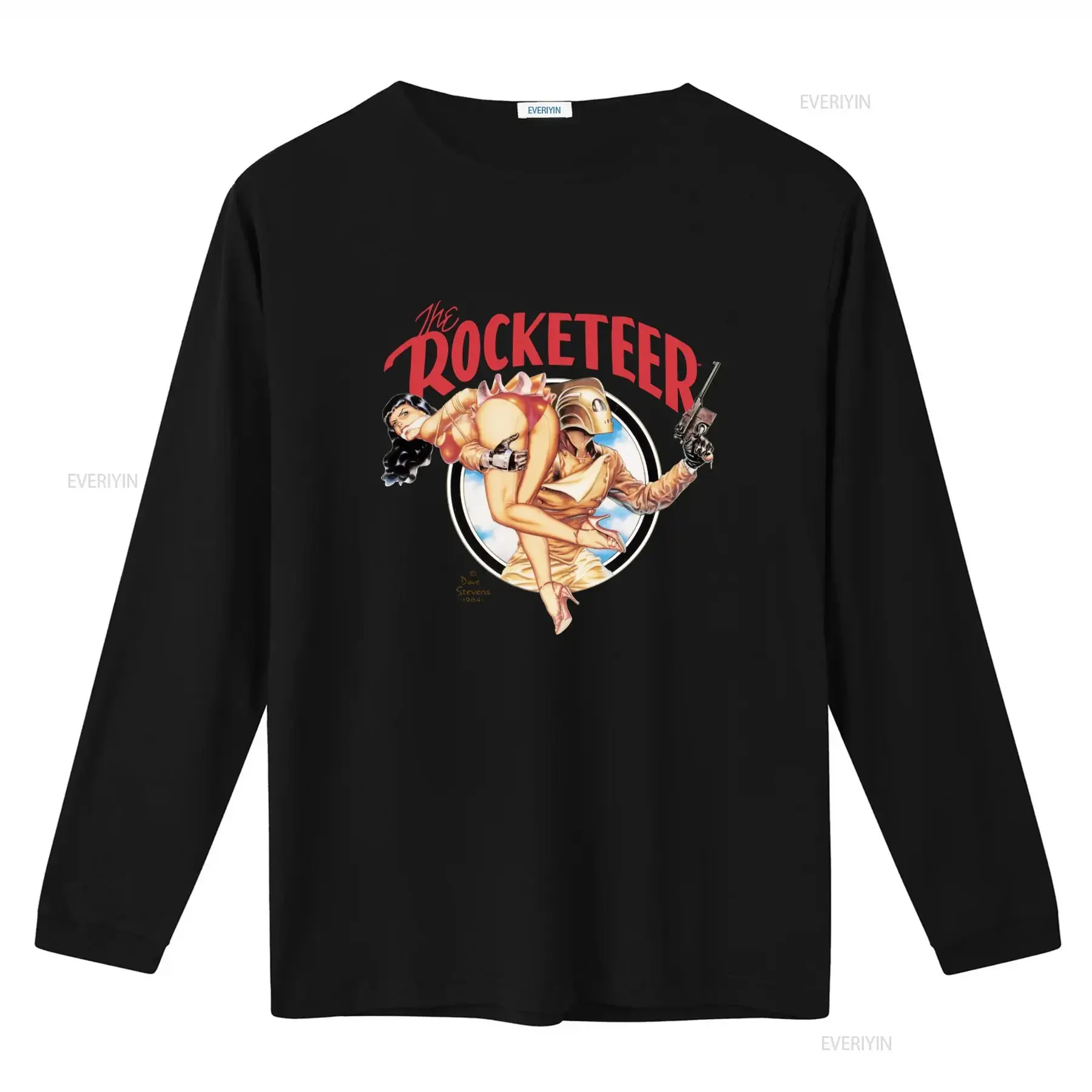 Rare Vintage Graphitti The Rocketeer Dave Stevens Art 1984 T Shirt Retro 80s Style vintage Washed designer clothes Slightly