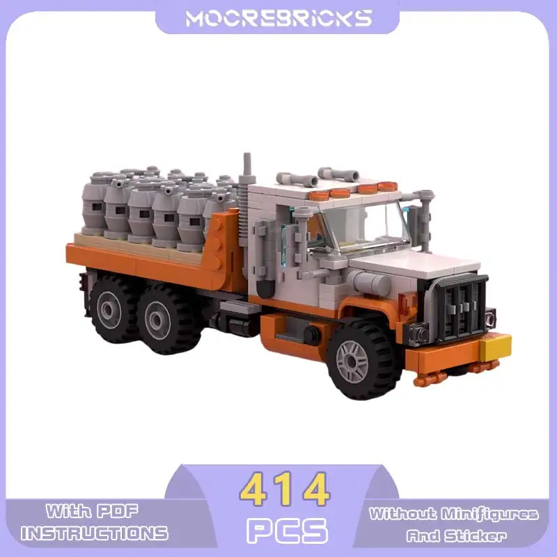 

City Transport Series MOC Brock Flatbed Truck Building Block Transport Vehicle Model Technology Bricks Collector Sets Toy Gifts