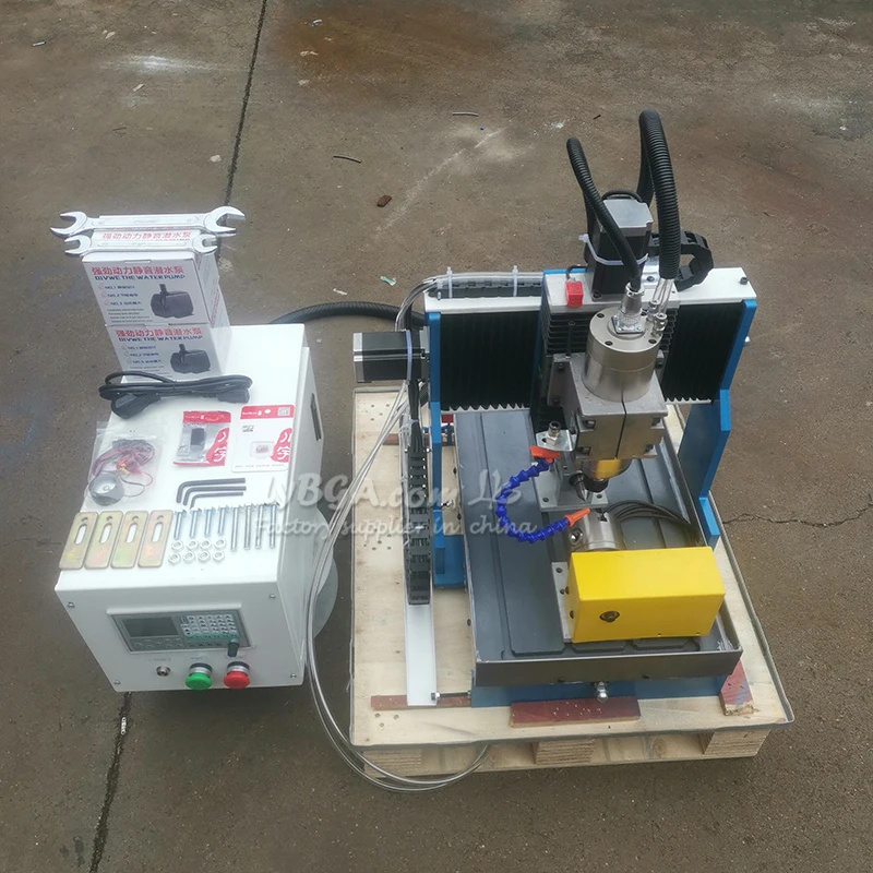 LYCNC Router 3040 Engraving Machine 6040 Offline DSP Control System Linear Guide Rail Metal Carving Machine with Water Tank