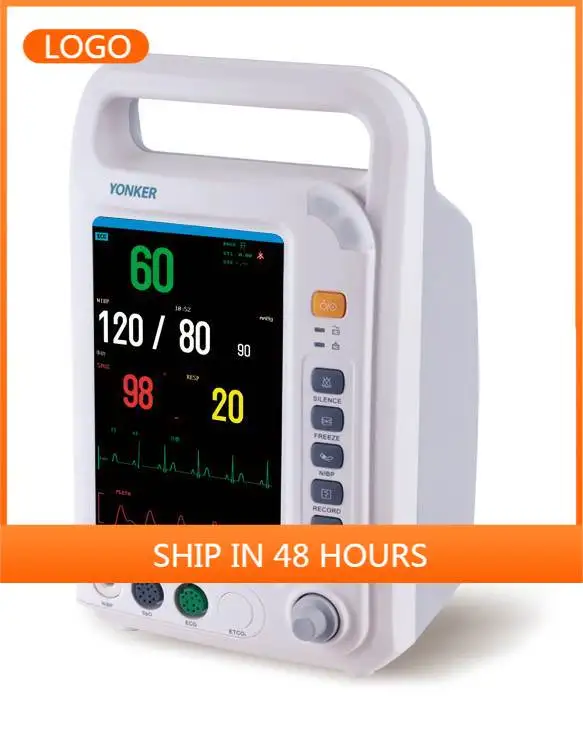 MT MEDICAL MT8000A 7 Inch Real Color Vet Monitor Portable Multi‑parameter Blood Pressure Vital Signs Diagnosis Equipment