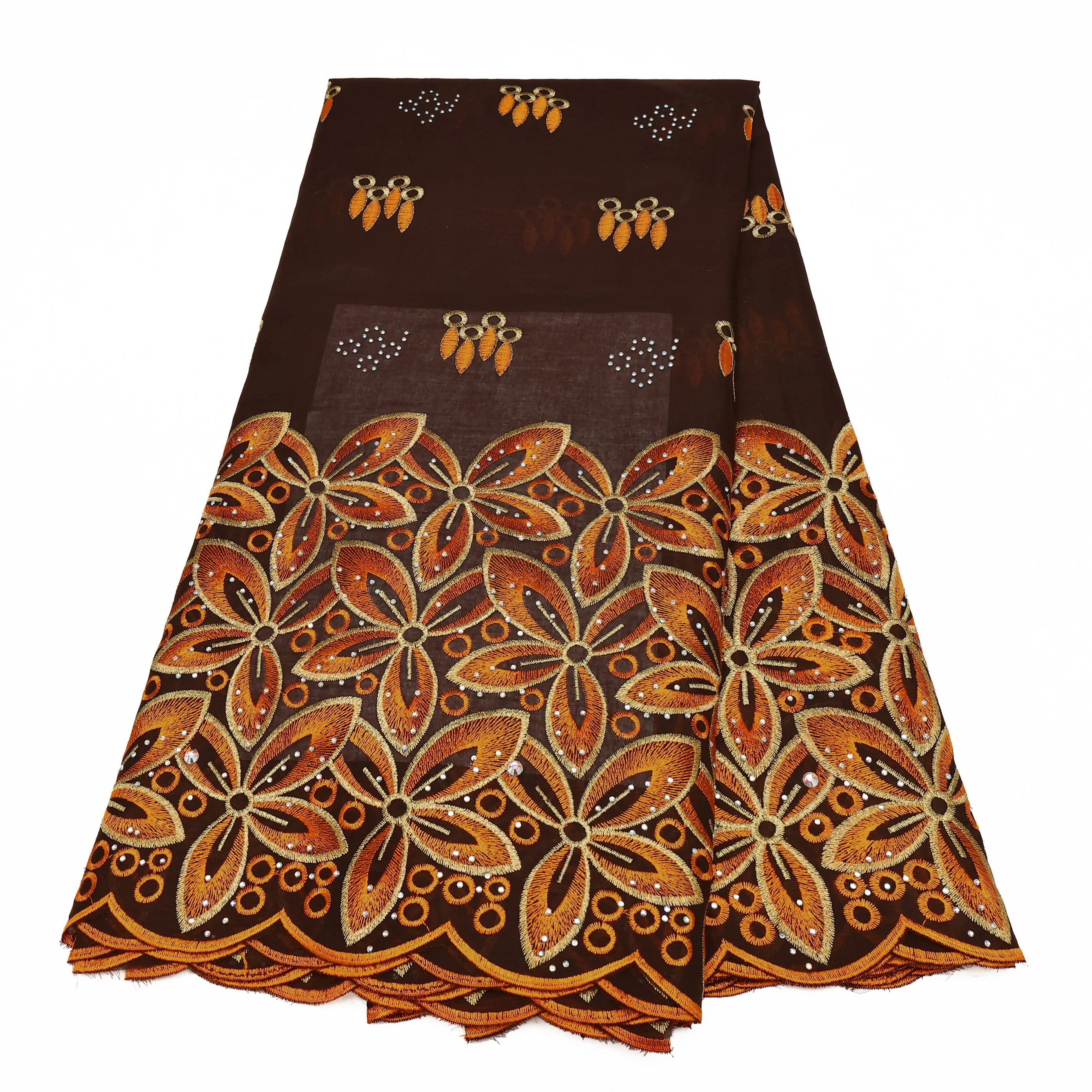 

Fashion Cotton Swiss Voile Lace Material Newest Nigerian Printed Embroidery Sew For Wedding Dress Women Dry Lace Cotton Fabric