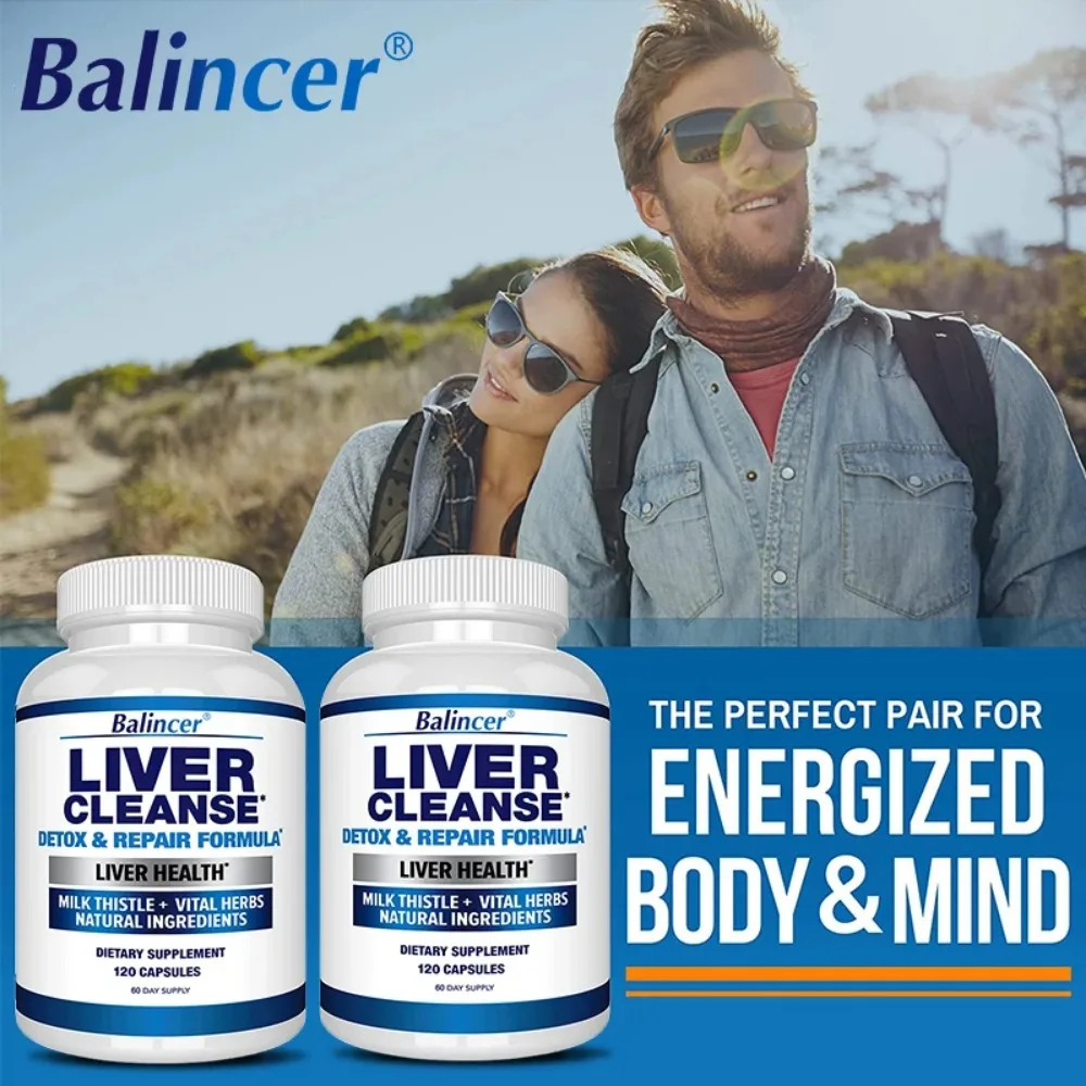 Liver Cleanse Detox & Repair Fatty Liver Formula - Milk Thistle Silymarin, Artichoke Extract, Dandelion - Liver Health
