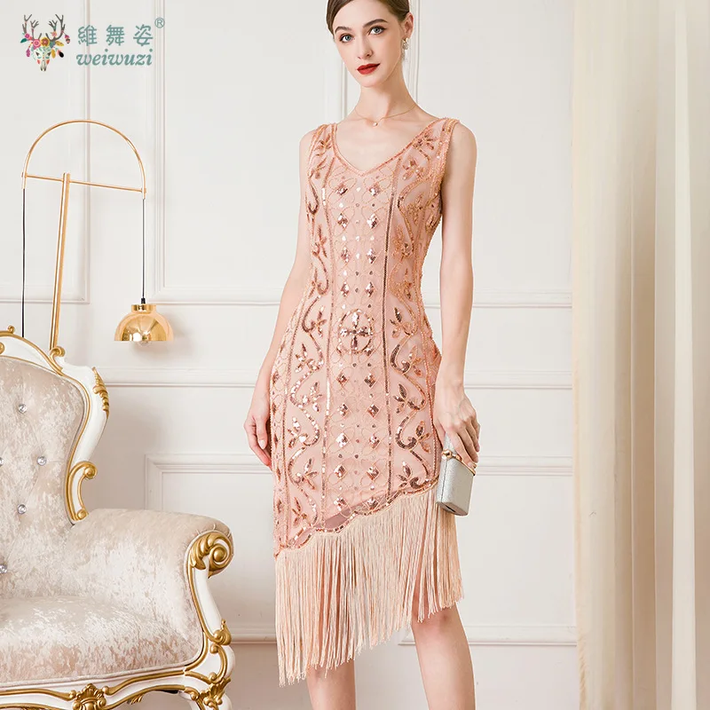 

Темперамент, нежные роскошные кисточки, вышивка бисером и блестками, женские платья, вечерние сексуальные вечерние платья с v-образным вырезом, нерегулярное женское платье-майка, кружево