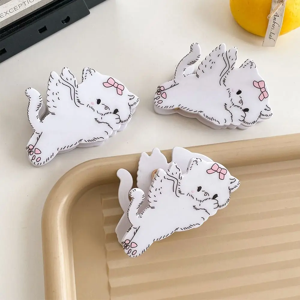 

Elegant Bear Cat Hair Claw Bunny Bowknot Acrylic Rabbit Shark Clip Ponytail Holder Hairpins Cartoon Animal Hair Clip Wash Face