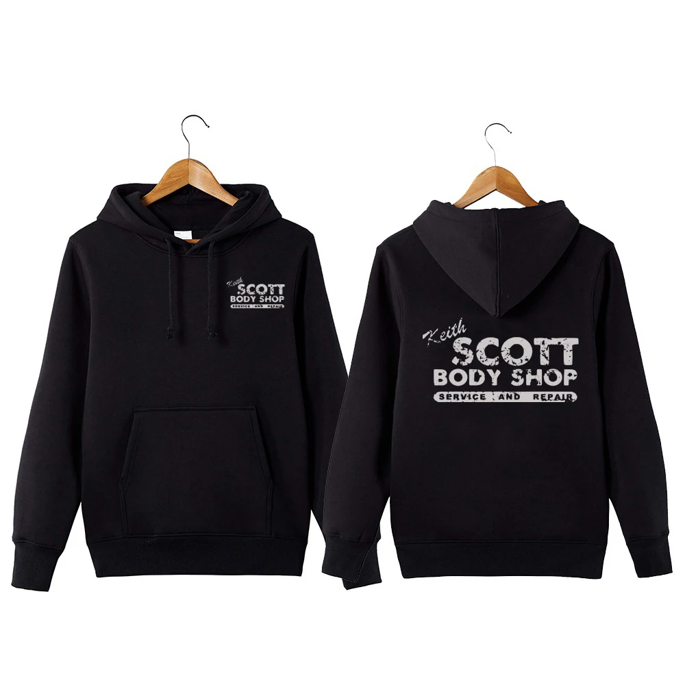 

New Stile Vintage Keith Scott Body Shop Pullover Con Cappuccio One Tree Hill Meccanico Di Auto Keith Scott Negozio Di Corpo Con