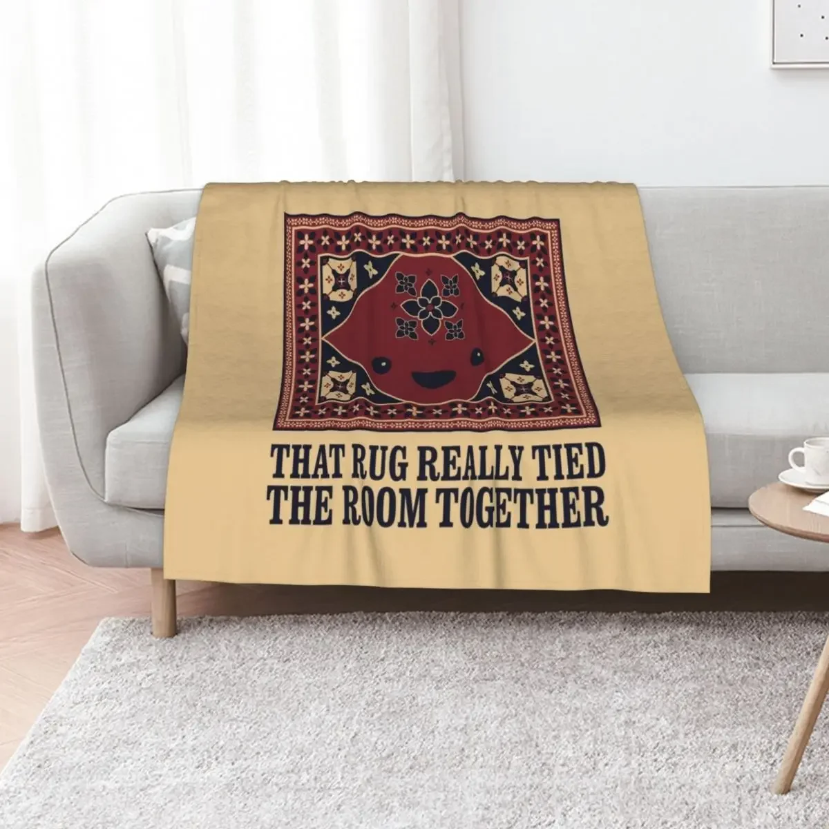 

The Big Lebowski - Rug - That Rug Really Tied The Room Together Throw Blanket Picnic sofa bed decorative for sofa Blankets