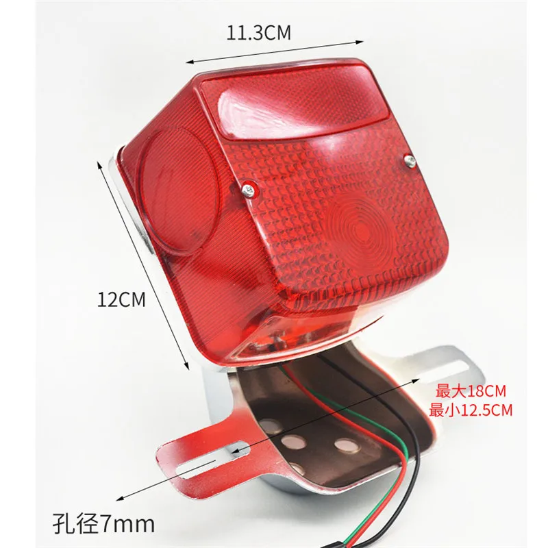 Kierunkowskazy motocyklowe lampa sygnalizacyjna reflektor montaż tylne światło motocykla akcesoria dla Haojue GN125 HJ125 Suzuki Honda