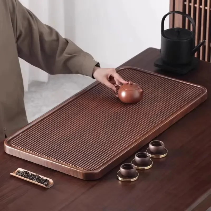 ^Tableware Rectangle Tea Tray Living Room Dining Serving Wooden Luxury Decorative Tea Tray Accessories Bandejas Home Decorationg