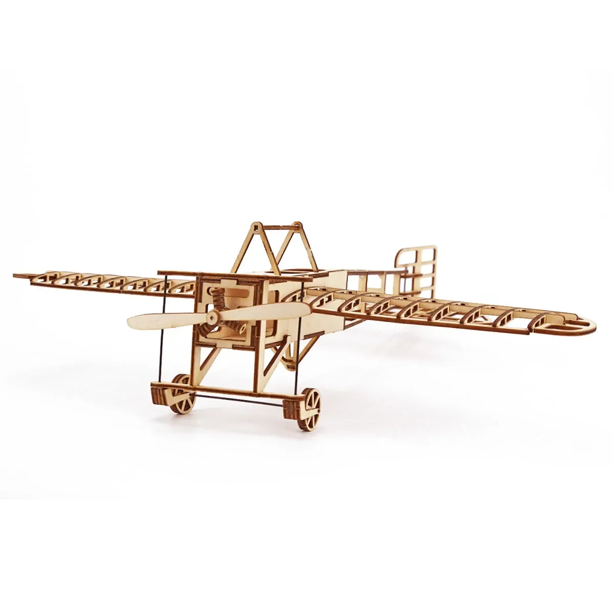 DIY Wooden Breriot Aircraft Puzzles Kits for Adult Teens Assemble Blocks to Build 3d Construction Models Set Retro AirPlane Gift