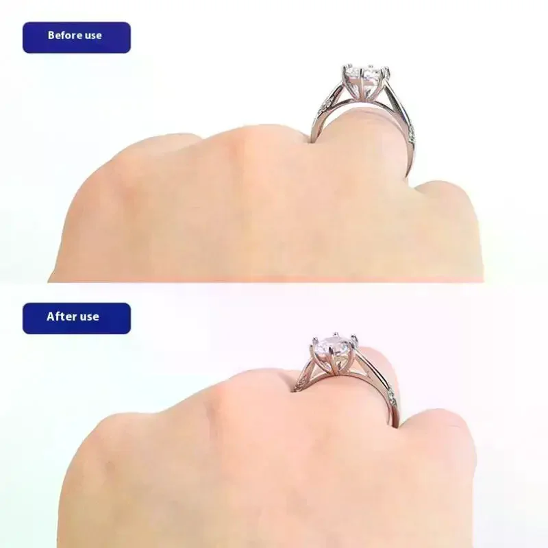 8가지 사이즈 실리콘 반지 사이즈 조절기, 분실 방지, 보이지 않는 반지 홀더, 반지 조임기, 반지 보석 도구
