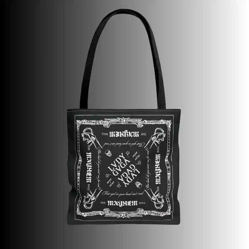 Mayhem Ball Bandana Tote Bag Cavan Mayhem Tour Bag Opera Haus Graphic Design Little Monster Graphic Gif Shoulder Bag