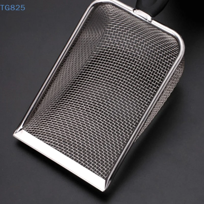 【AN】Pet Cleaning Tools Stainless Steel Feces Shovel Net Cat Litter Shovel Reptiles Lizard Sand Shovel Mesh Screen Fecal Spoon view 4