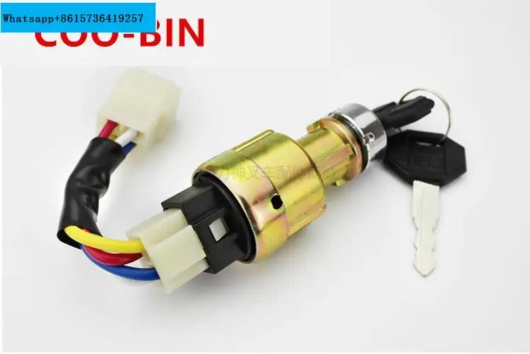 

For Heli Forklift【JK411 4-wire】 Start switch Ignition switch Ignition lock high quality Repair tool Forklift accessories