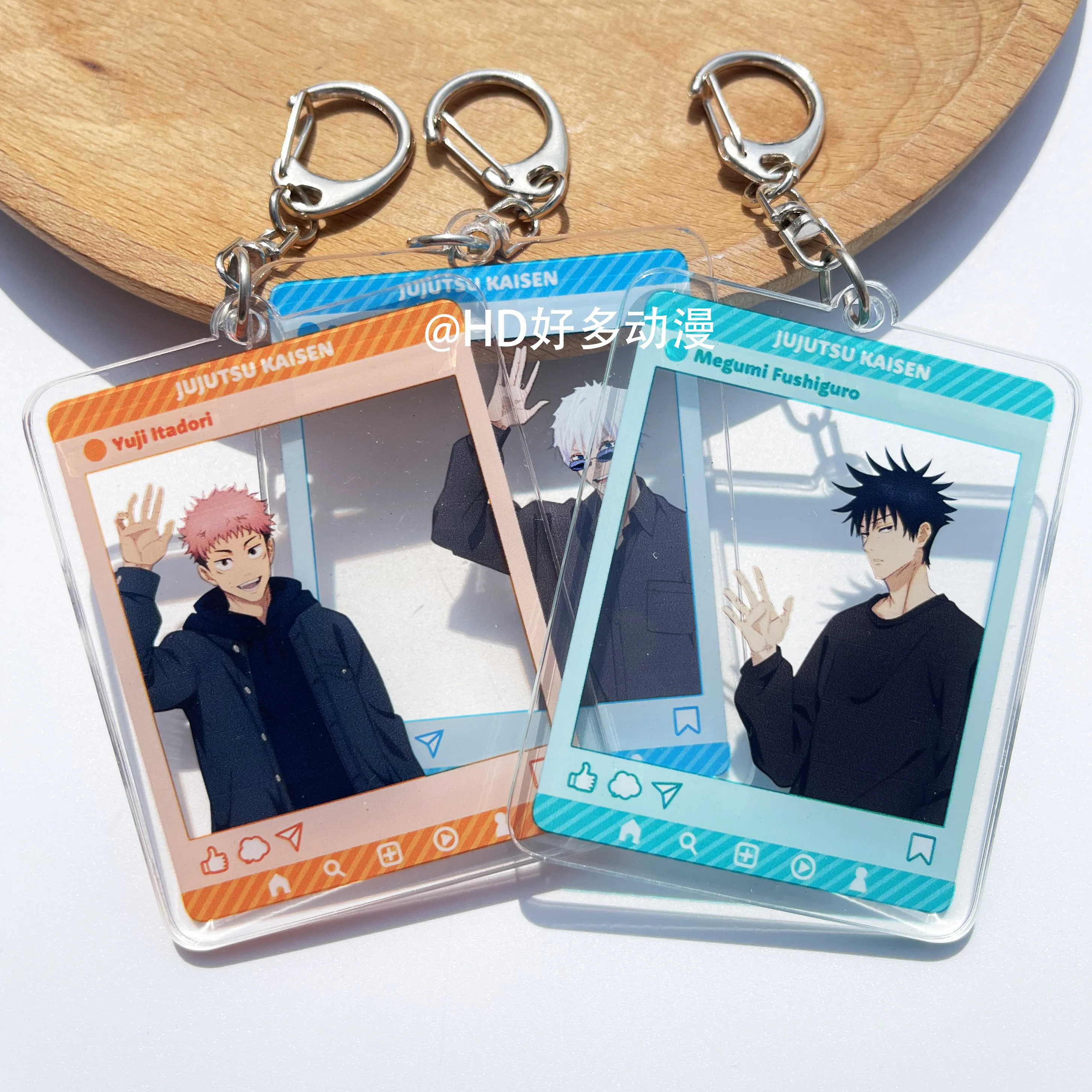 Anime Jujutsu Kaisen Inumaki Toge Zenin Maki Cosplay Group Photo Transcard Keychain Pendant  Ambitus