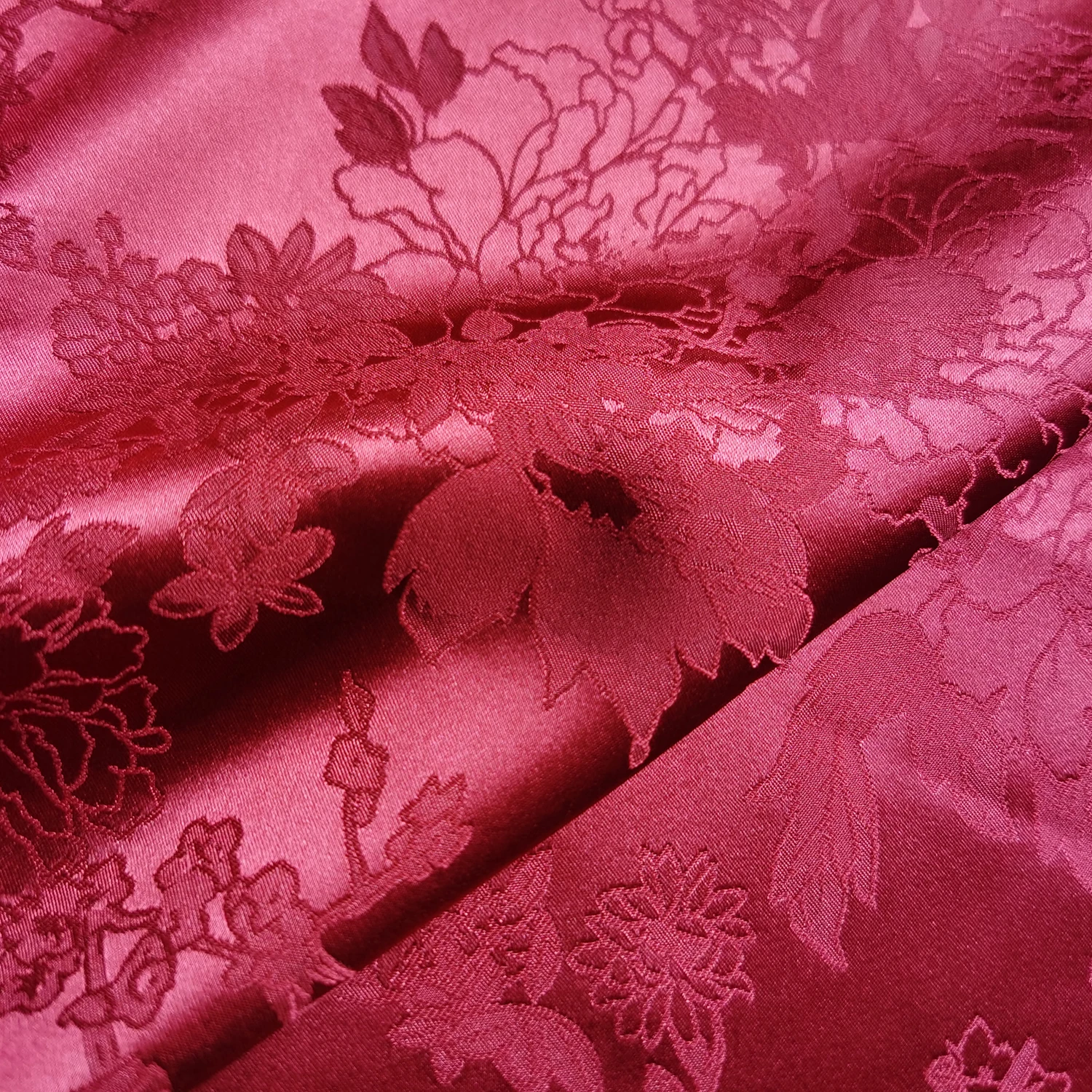 

Vintage Brocade Jacquard Damask Fabric 58'' Wide By Meter Cheongsam Kimono Suit Designer Wedding Gown Material Stretch Satin