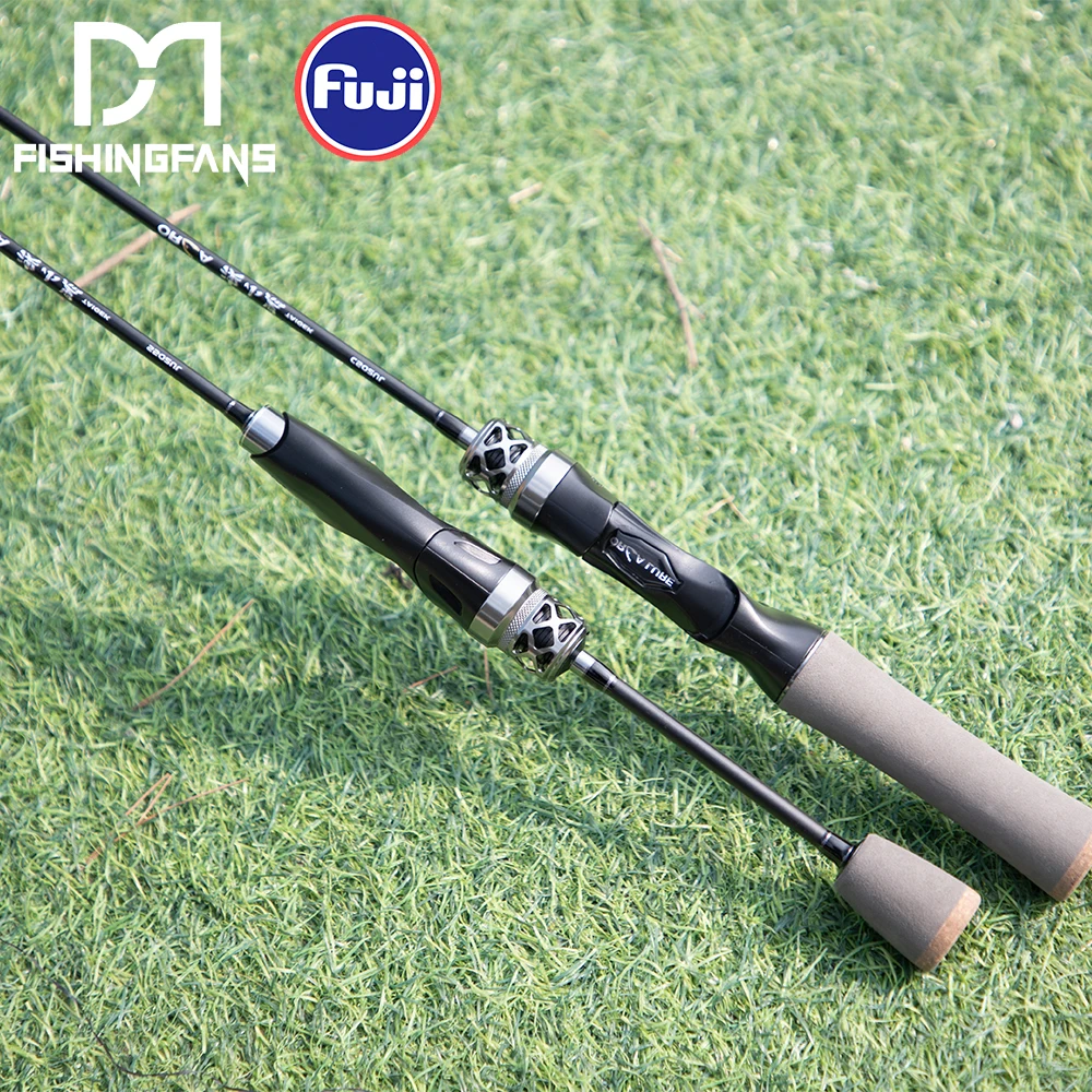 

FISHINGFANS ORCA FUJI O GUIDE CARBON Blank UL POWER HOLLOW TIP SENSITIVE RATTLE REEL SEAT ULTRALIGHT 1-5G TROUT FISHING ROD