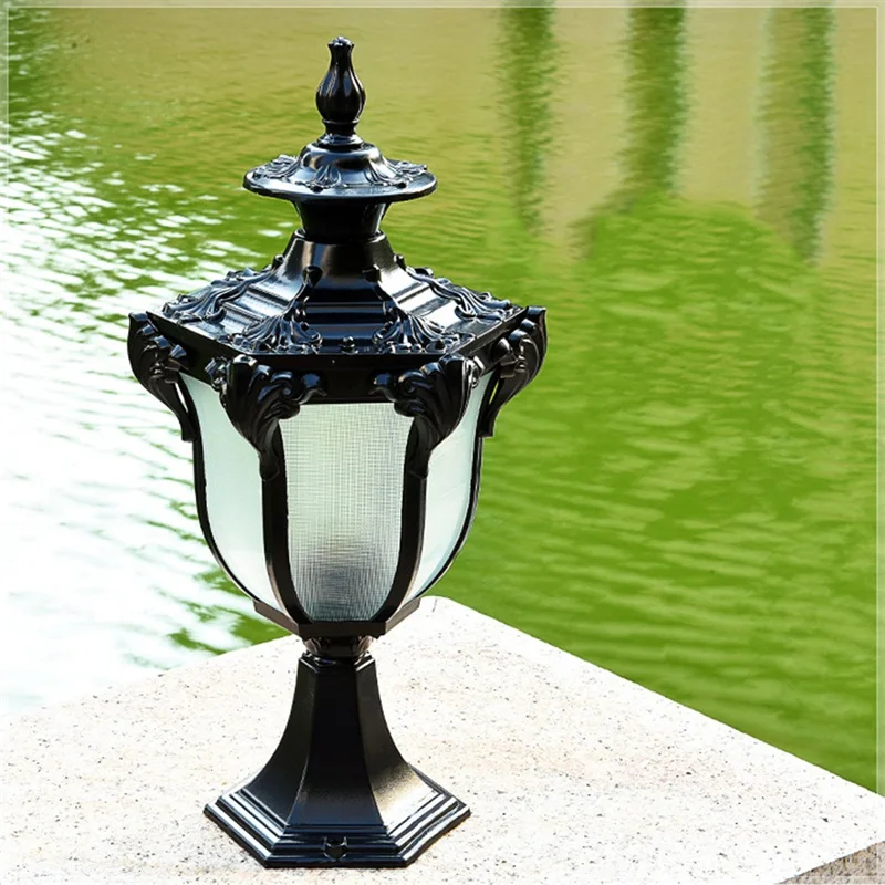 Modern Post light Led Aluminium Outdoor Europe creative design warterproof lamps decor park courtyard garden lights