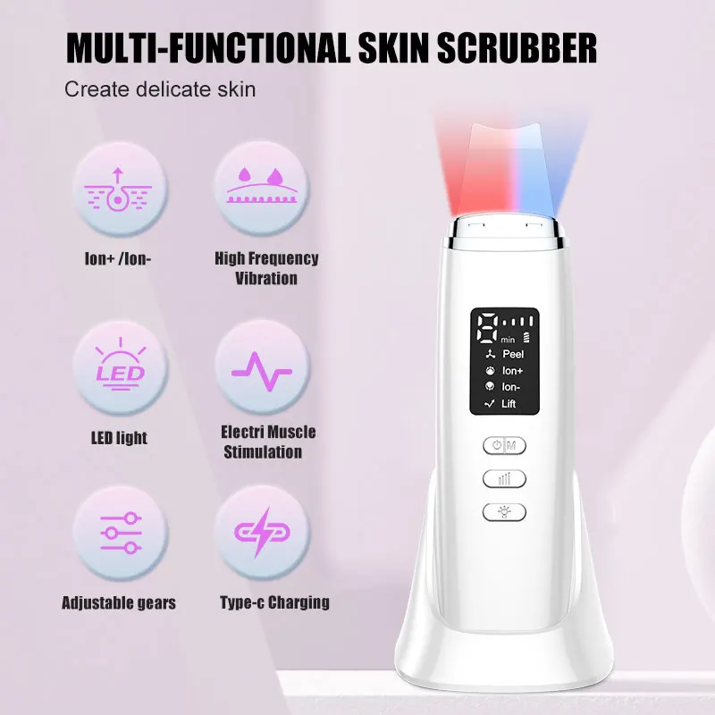 Ultraschall-Hautwäscher, Ultraschall-Tiefenreinigung, Peeling, Mitesser-Entferner, Gesichtsschaufel, Reiniger, Lifting-Hautpflege