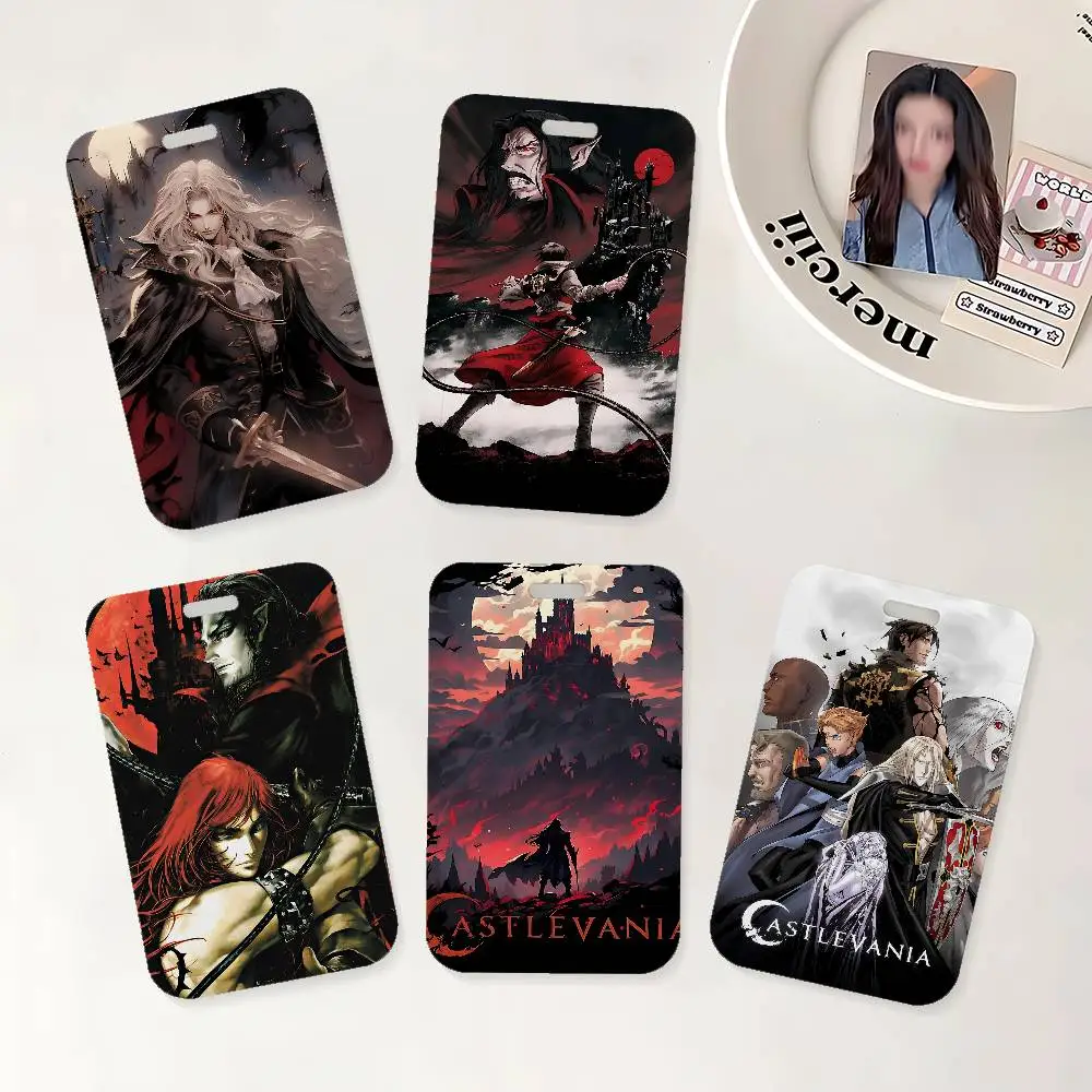 Cooler C-Castlevanias Game ID-Ausweishalter mit Umhängeband für Büro, Schule, Namenskarten und Ausweishüllen