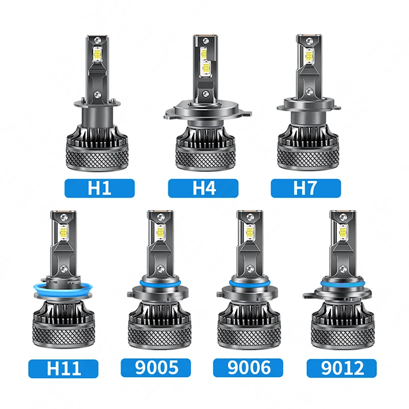 EURS K18 H7 H4 luci a LED doppio aggiornamento in rame lampadine per fari 9005 9006 H1 LED H1 H9 H11 9012 130W 22000LM faro per auto bianco