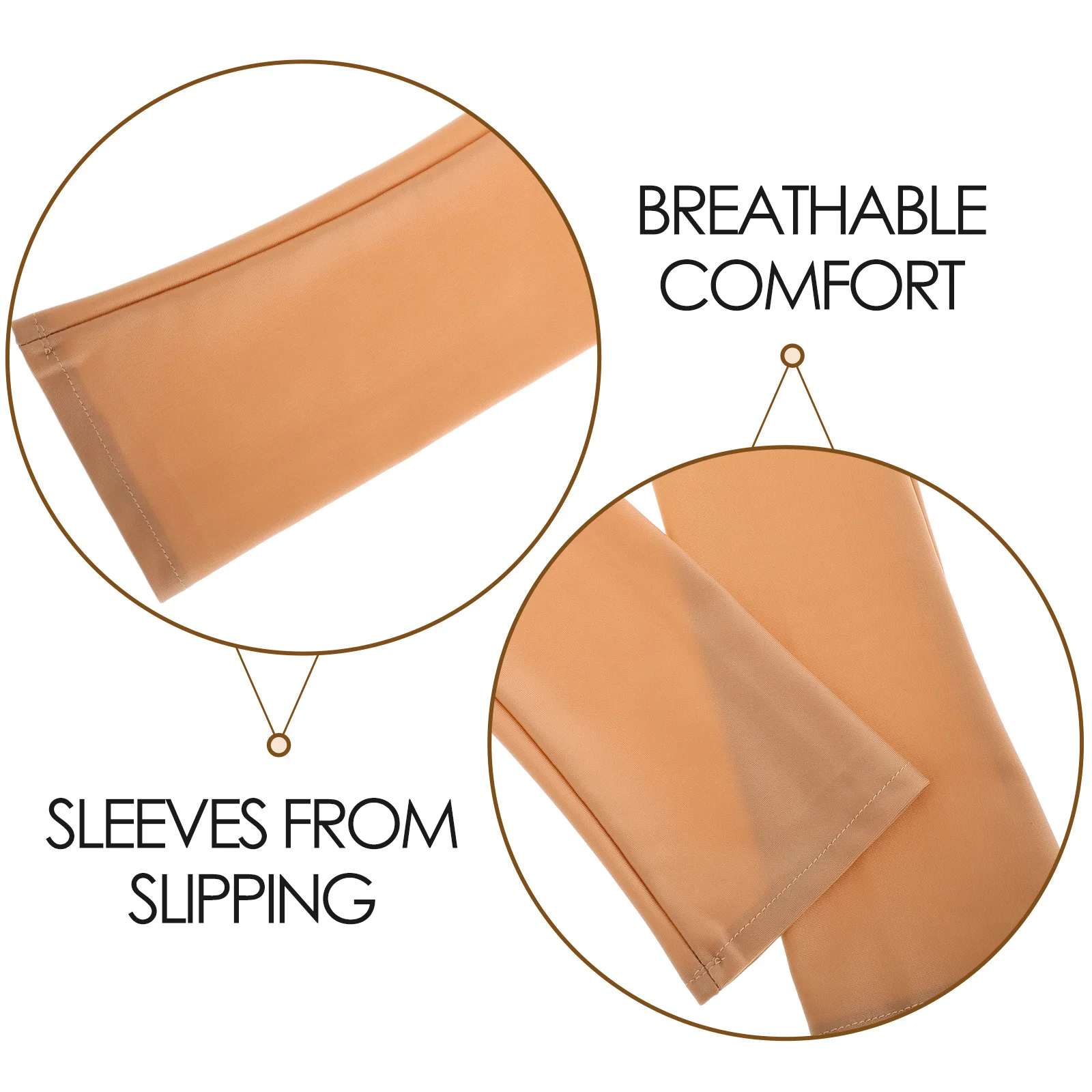 زوج واحد من أكمام الذراع الطويلة للنساء من قماش التبريد المسامي للحماية من الأشعة فوق البنفسجية للرياضات الخارجية والقيادة والمشي لمسافات طويلة بشكل مريح