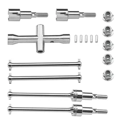 Metal Front And Rear Drive Shaft CVD Dogbone Kits  Set Accessories Parts For 1/16  SCY Brushless 16101 16102 16103 Pro